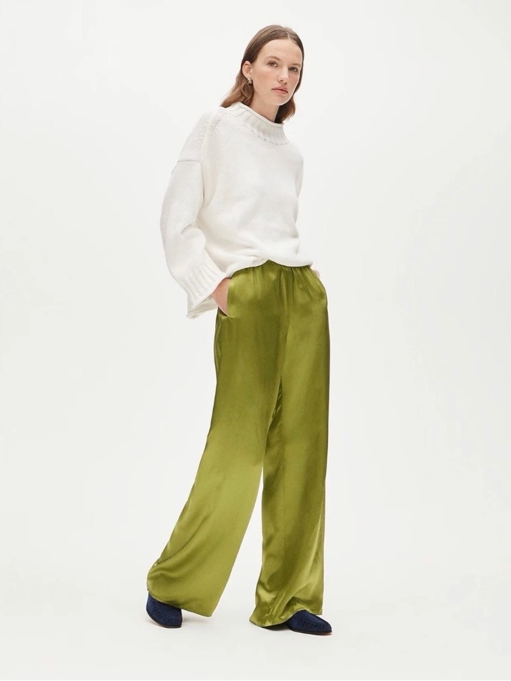 J. Crew Women's Cosmo Pant in luster Charmeuse